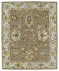 7 x 9 Large Traditional Gray-Blue Rug - Brooklyn