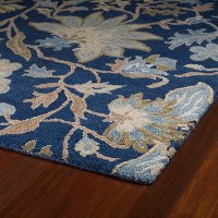 7 x 9 Large Floral Blue Rug - Brooklyn-2