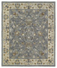 7 x 9 Large Traditional Pewter Gray Rug - Brooklyn