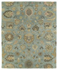5 x 8 Medium Traditional Light Blue Area Rug - Helena