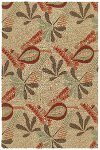 7 x 9 Large Linen & Sage Green Indoor / Outdoor Rug - Home & Porch