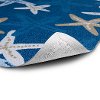7 x 9 Large Starfish Blue Indoor-Outdoor Rug - Matira-3