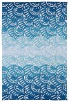7 x 9 Large Blue Seashell Indoor-Outdoor Rug - Matira