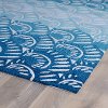 7 x 9 Large Blue Seashell Indoor-Outdoor Rug - Matira-2