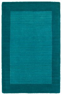5 x 8 Medium Wool Turquoise Area Rug - Regency