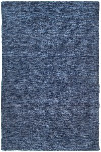 7 x 9 Large Casual Denim Blue Rug - Renaissance