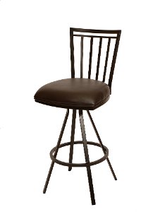 Coffee & Auburn Metal Counter Height Stool (26 Inch) - Aidan