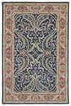 5 x 8 Medium Traditional Wool Blue Rug - Solomon