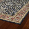 5 x 8 Medium Traditional Wool Blue Rug - Solomon-2