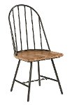 Magnolia Home Furniture Farmhouse Bench Brown and Metal 5 Piece Dining Set