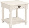 Magnolia Home Furniture Primitive White Bobbin Side Table