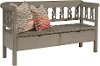 Magnolia Home Furniture Elements Gray Hall Bench with Storage