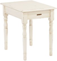 Magnolia Home Furniture Primitive White End Table