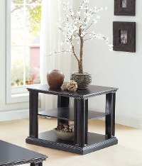 Black Modern End Table - Kingston