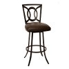 Coffee & Auburn Metal Bar Stool (30 Inch) - Drake