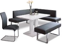 White Lacquer Dining Table - Amanda