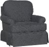 1550SG-PARADIGM/SMK Smoke Gray Swivel Glider Accent Chair - Paradigm