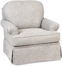 Paradigm Beige Swivel Glider Accent Chair