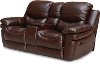0813-2200P/B122 Brown Leather-Match Power Reclining Loveseat - Siena Collection