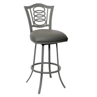 Gray Metal Counter Height Stool (30 Inch) - Essex