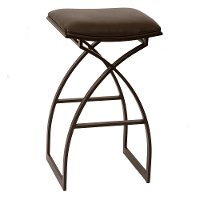 Coffee & Auburn Metal Counter Stool (26 Inch) - Harper