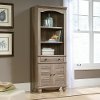 Clearance Salt Oak Bookcase with Doors - Harbor View