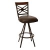 Coffee & Auburn Metal Counter Height Stool (26 Inch) - Zoe