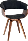 Summer Charcoal and Walnut Dining Room Chair