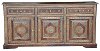 Princess Brown and Brass Sideboard