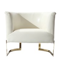 White Accent Chair - Elite