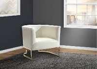 White Accent Chair - Elite -3
