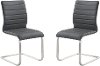 Set of 2 Gray Dining Chairs - Fusion