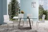 Set of 2 White Dining Chairs - Fusion