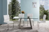 Set of 2 White Dining Chairs - Fusion