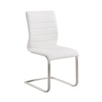 Set of 2 White Dining Chairs - Fusion -2