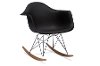 DC-311W-Black Modern Black Plastic Shell Chair - Dario