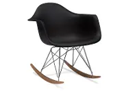 Modern Black Plastic Shell Chair - Dario