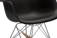 DC-311W-BLACK Modern Black Plastic Shell Chair - Dario-2