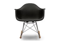 DC-311W-BLACK Modern Black Plastic Shell Chair - Dario-3