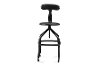 M-94137X-30-AB-BS Black Backrest Bar Stool - Architects-1