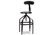 M-94137X-30-GM-BS Gun Metal Backrest Bar Stool - Architects