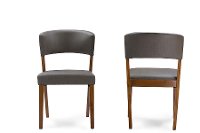 RT281-CHR-2 Wood Dining Chair Pair - Montreal