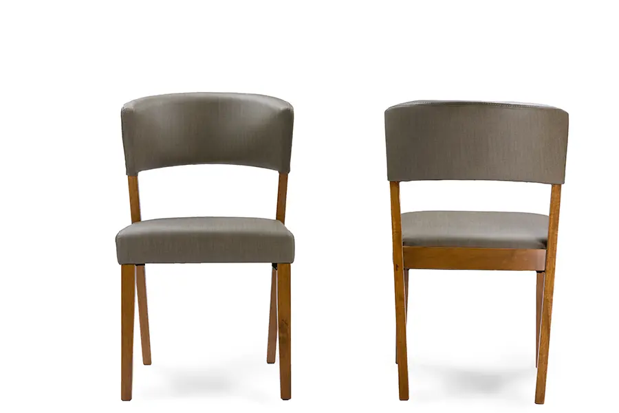 Wood Dining Chair Pair - Montreal-2