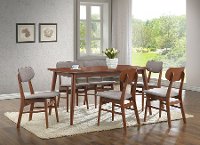 RT337-CHR-2 Wood Dining Chair Pair with Grey Faux Leather - Sacramento-5