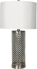 Open Fretwork Metal Table Lamp