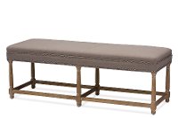 TSF-8139-Beige Country Console Bench - Nathan