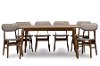 RT334-337-7PC-Set Walnut and Beige 7 Piece Dining Set - Sacramento-8