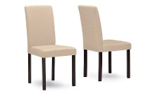 Andrew-5PC-Beige Espresso and Beige 5 Piece Dining Set - Andrew