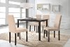 Andrew-5PC-Beige Espresso and Beige 5 Piece Dining Set - Andrew-6