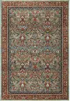 90662-50123/5X8/TIGR Spice Market 5 x 8 Garnet Red and Aquamarine Blue Rug